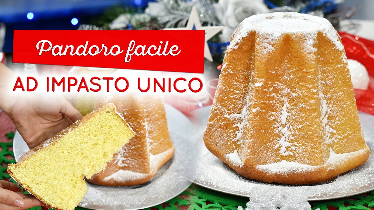 Pandoro FACILE ad IMPASTO UNICO soffice e profumato