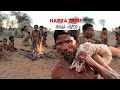 Hadzabe full documentary  gatherer  traditional life style   cooking and eating in the wild asmr