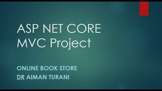 Complete ASP NET CORE MVC Project (Online Book Store) in less than 90 min (Arabic) عربي