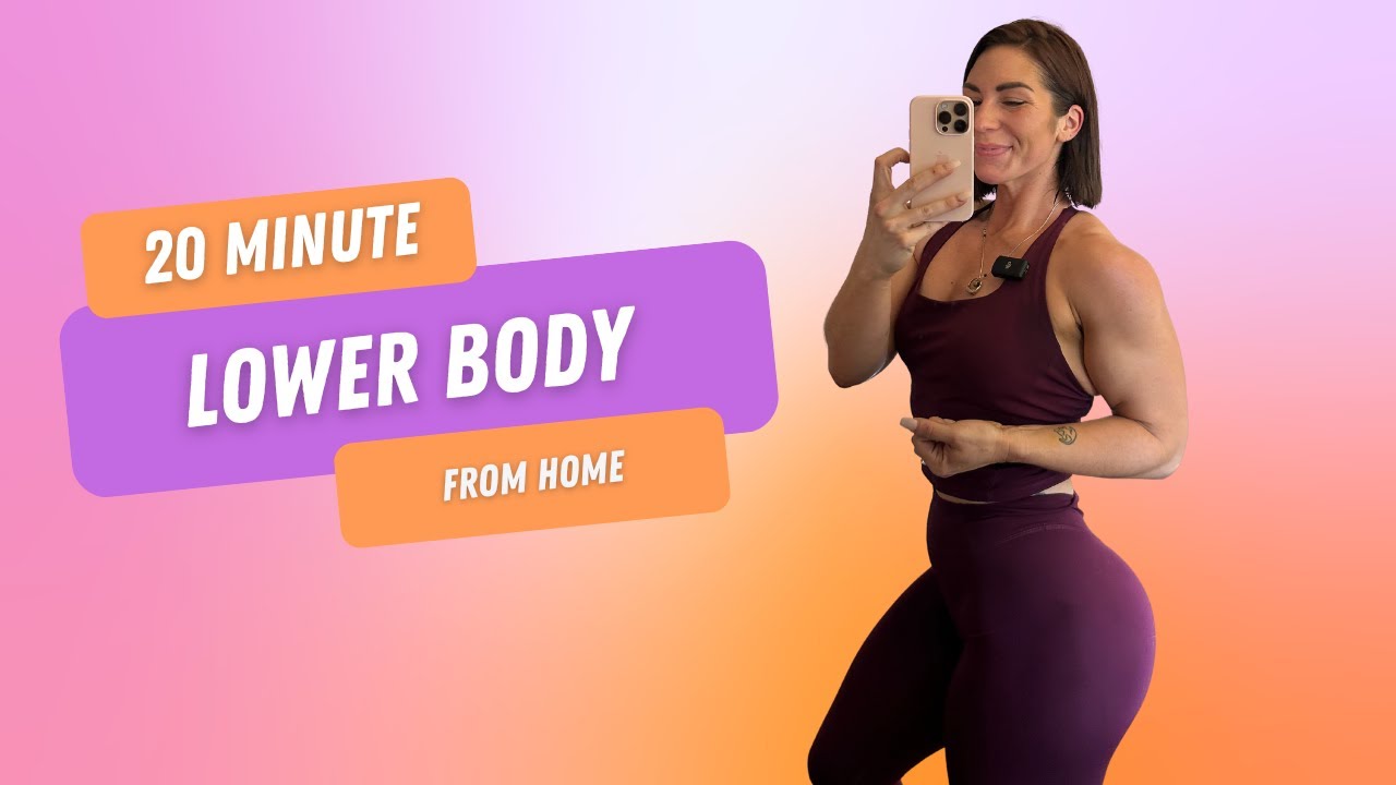 20 MIN LEGS & GLUTE WORKOUT - Lower Body Strength - YouTube
