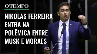 Deputado Nikolas Ferreira fala sobre polêmica com Elon Musk