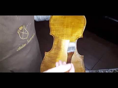 Envernizando violino  -verniz goma laca-  Atelier Kamroyan- Luthier