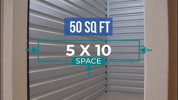 5x10 Storage Unit Size Information