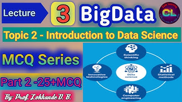 Introduction to Data science MCQ Part-2|Big Data MCQ Lecture 3 |Big Data MCQ Series |Code Learning