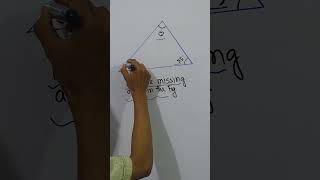 Triangle Angle Hack – Solve It Fast! 📐 #math