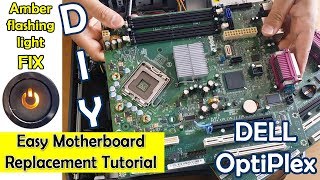 Dell OptiPlex 755 PC Motherboard replacement tutorial how to fix diy easy