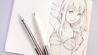 Sketching STRUGGLES! - Nami from One Piece fanart