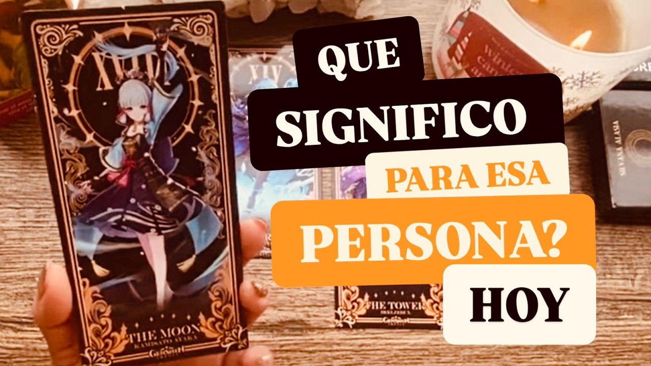PIENSA en una PERSONA: Te DIGO lo que SIGNIFICAS para EL ♥️Tarot ...