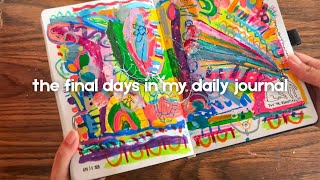 FINISH MY DAILY ART JOURNAL WITH ME!!!