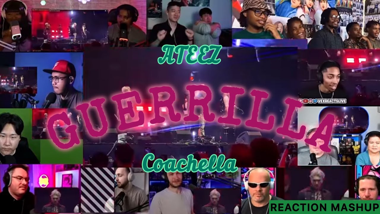 ATEEZ 'Guerrilla' [Flag Version] Coachella (weekend 2) | REACTON MASHUP