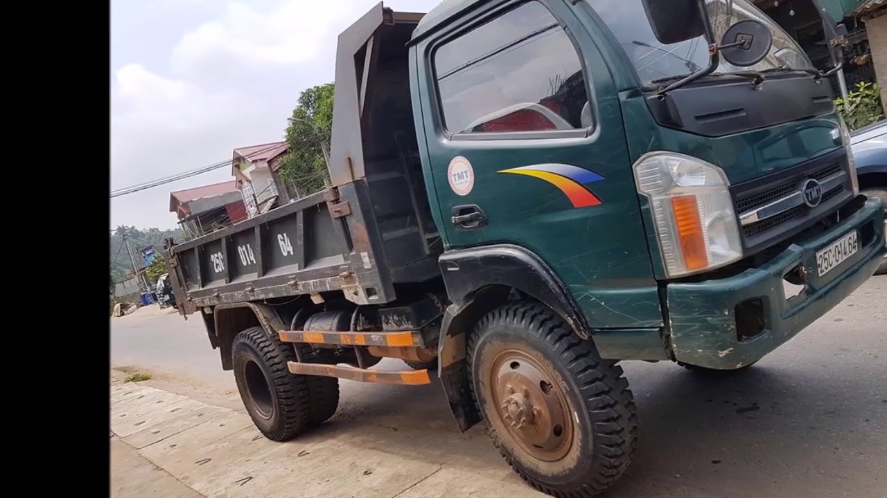 Bán xe tải ben cũ Cửu long 4t95 2 cầu 2015 xe tại Yên bái - YouTube