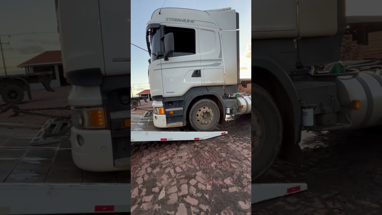 Carregando o Streamline na prancha rebaixada