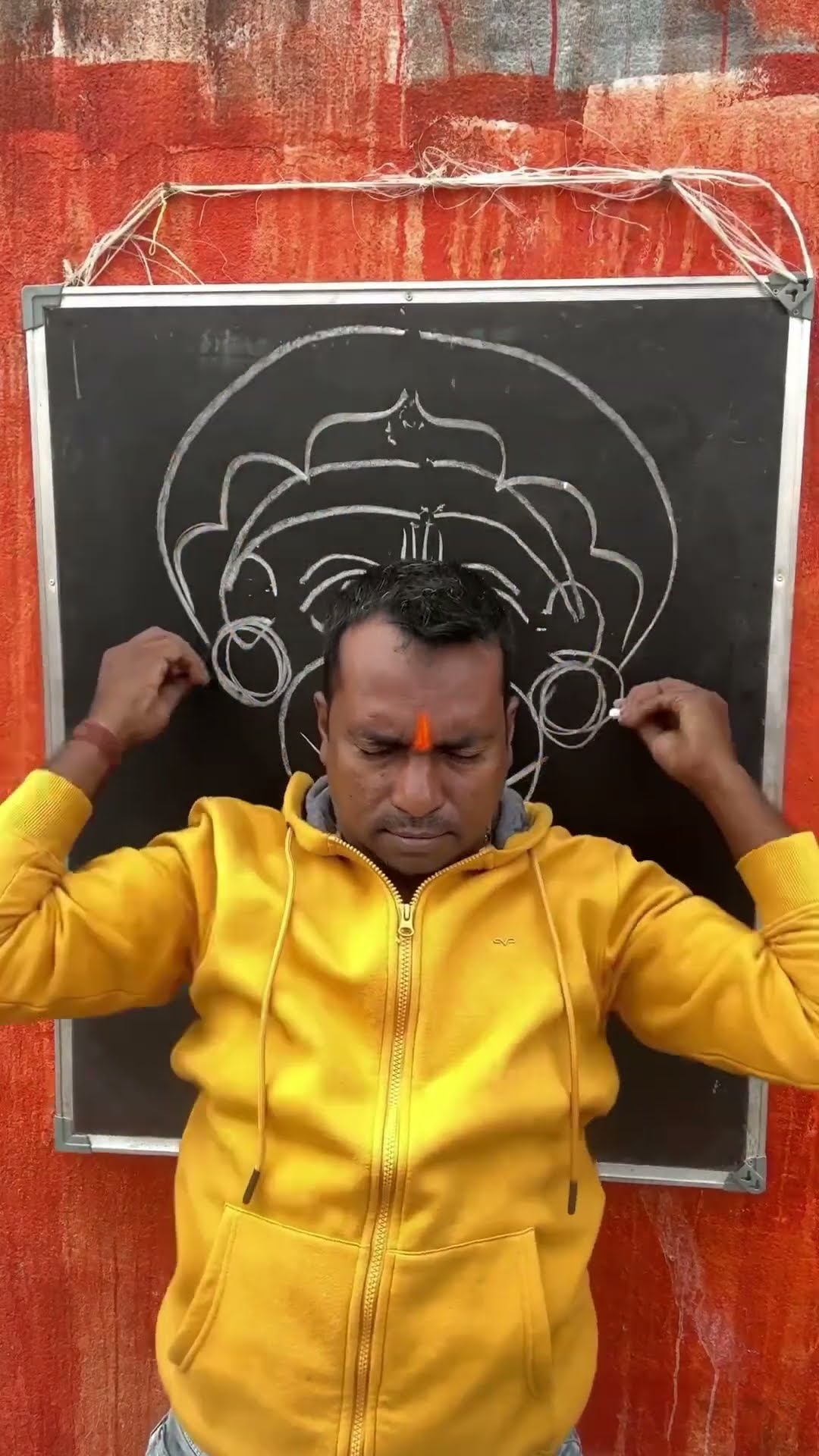 आँख बंध करके हनुमान जी ❤️ #art #shorts