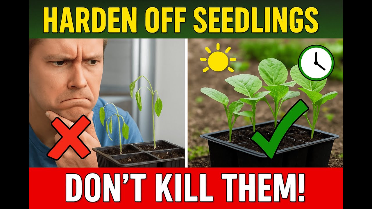 How to Harden Off Seedlings the Right Way 🌱 | Avoid Plant Shock!