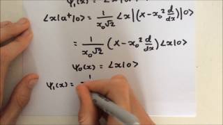 The quantum harmonic oscillator (part 2) - Finding the wave functions of excited states
