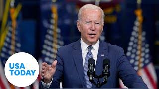 Biden speaks after visiting with Capitol Hill Democrats | USA Today screenshot 5