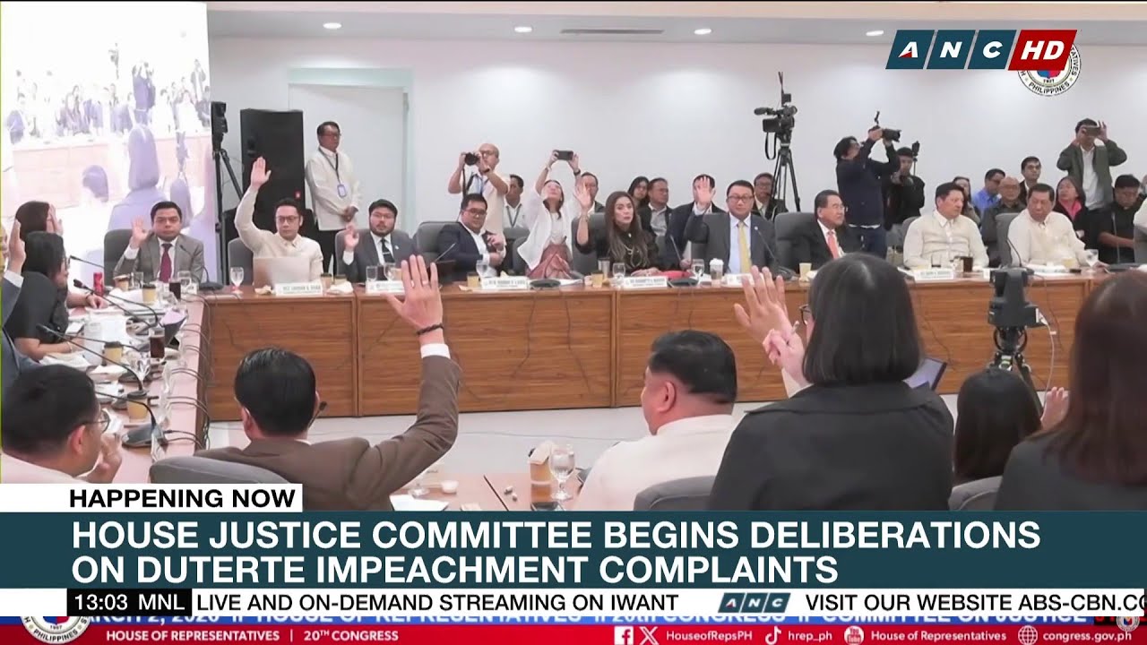 FULL: Justice panel votes on motion to set aside 1st impeach rap vs VP Sara over one-year bar | ANC