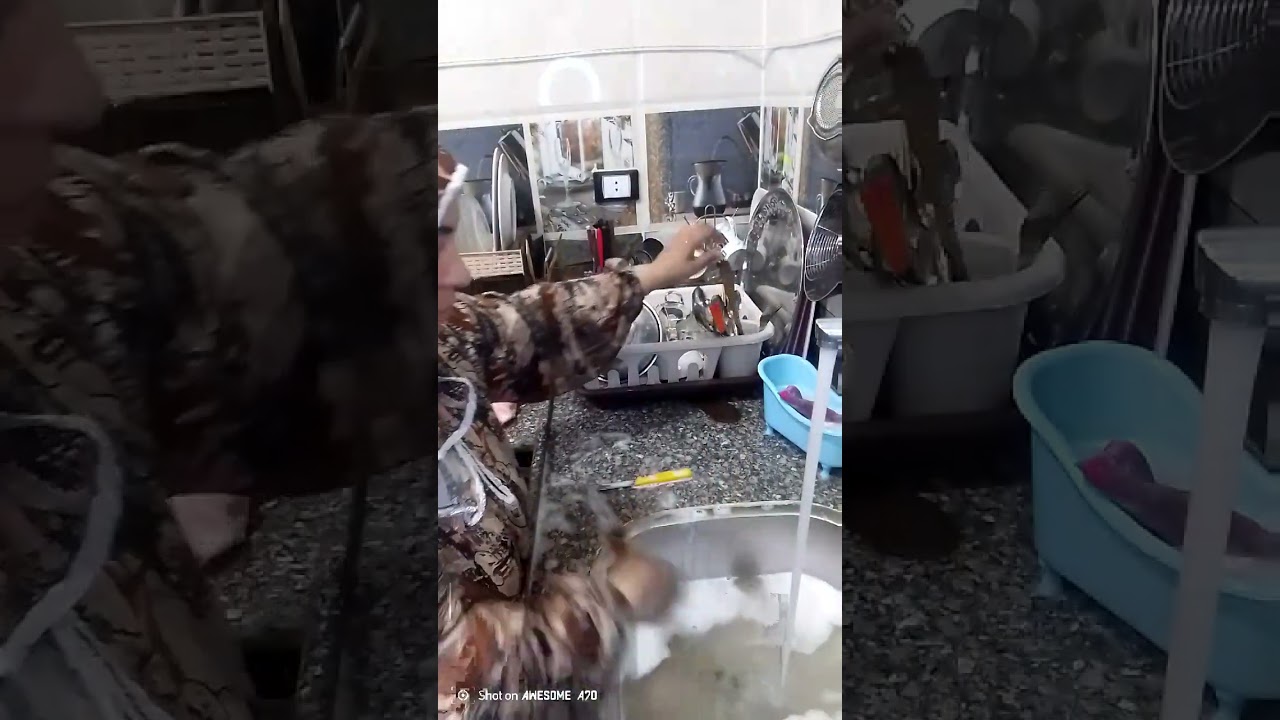 روتين ليلي من مطبخي المتواضع راحه نفسيه بجد والله يلا قومي نضفي  المطبخ بتاعك قبل متنامي 👌👌🥰🥰❤❤