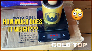 WEIGHING A GOLD TOP STROBE ROCKET!