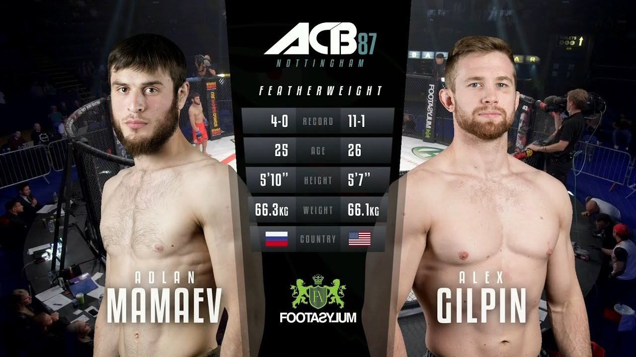 Адлан Мамаев vs. Алекс Гилпин | Adlan Mamaev vs. Alex Gilpin | ACB 87