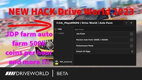 NEW 🥚 Drive World script hack FREE pastebin 2023 auto jop and more !!!
