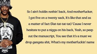 Snoop Dogg - Who Am I (What's My Name)? (lyrics)