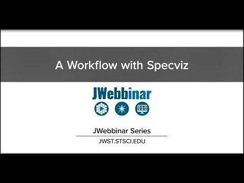 A Workflow with Specviz from JWebbinar 2