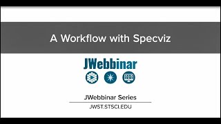 A Workflow with Specviz from JWebbinar 2