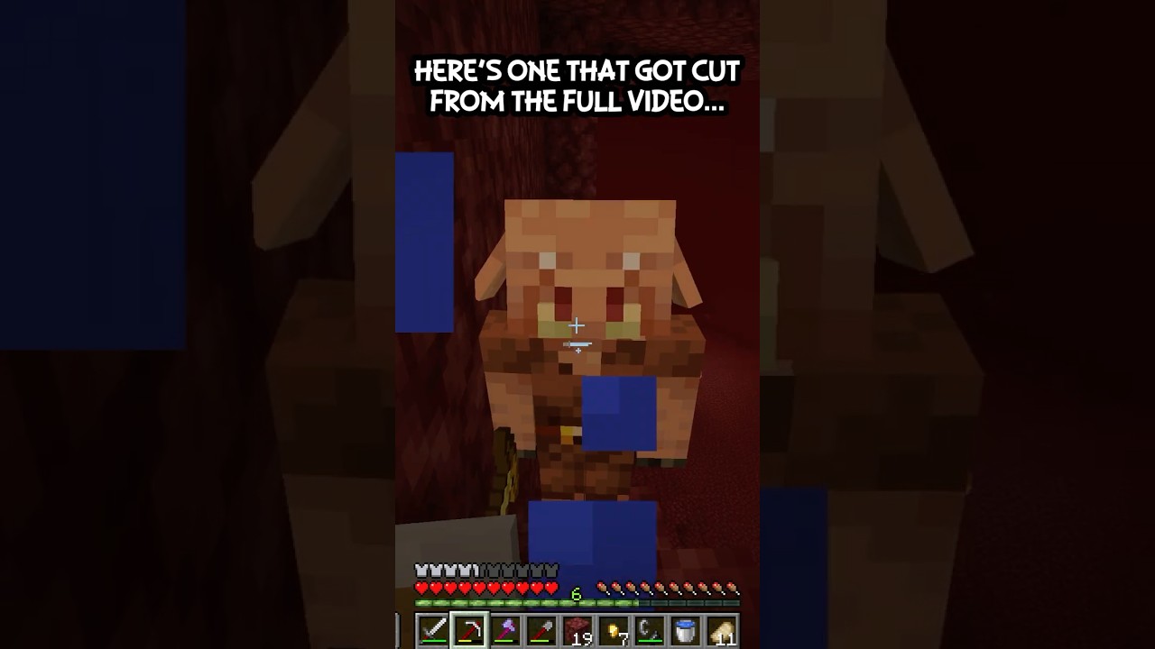 I made Piglins HUGE FANS of @Knarfy