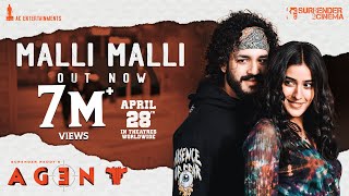 Malli Malli - Lyrical [Telugu] | AGENT | Akhil Akkineni, Mammootty | Surender Reddy | Anil Sunkara