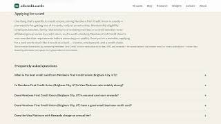Best Members First Credit Union Credit Card (2026) — Compared & Explained