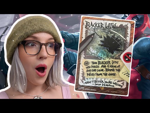 Blacker Lotus - Deadpool版　foil 2025 MTG Deadpool Secret Lair #869 Blacker Lotus PSA 8 NM