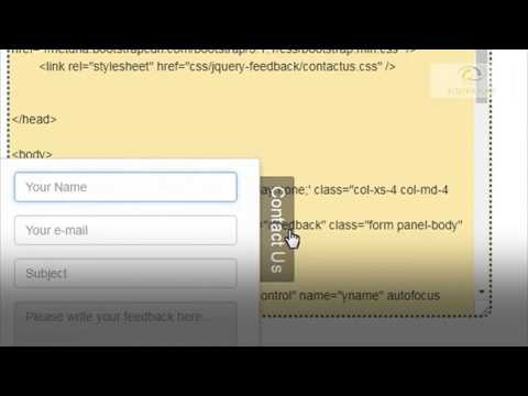 Bootstrap / jQuery based feedback / contact sliding form