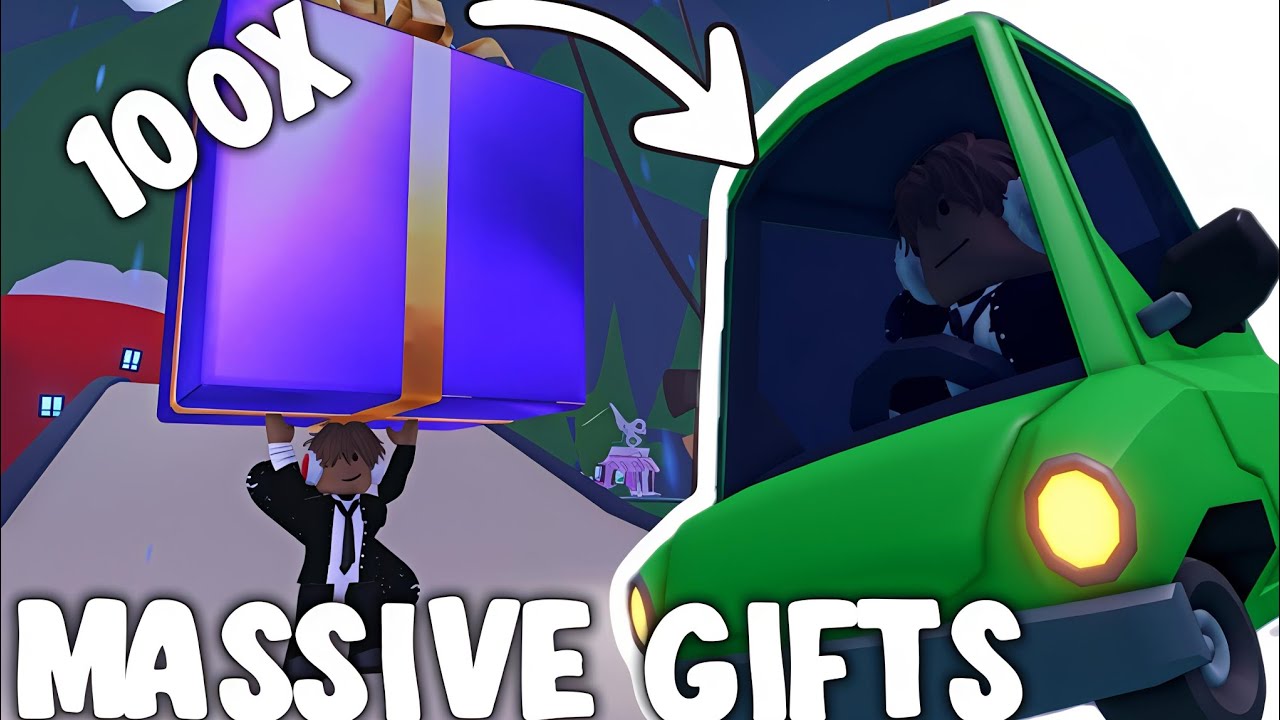 HOW MANY MICRO CARS CAN I GET FROM 100 MASSIVE GIFTS? (ADOPT ME)