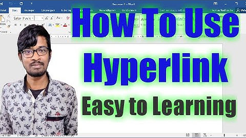 How to insert a hyperlink in Ms Word || in Bengali