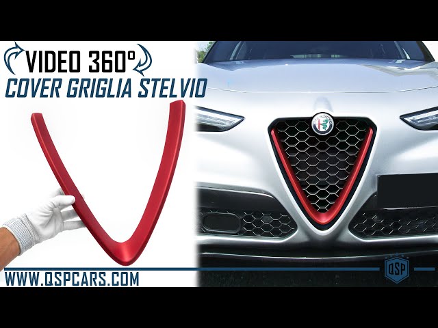 Per Stelvio 2017-2023 Griglia Paraurti Trim Cornice A Forma V Per Stelvio 2017-2023 Griglia Paraurti Trim Cornice A Forma V