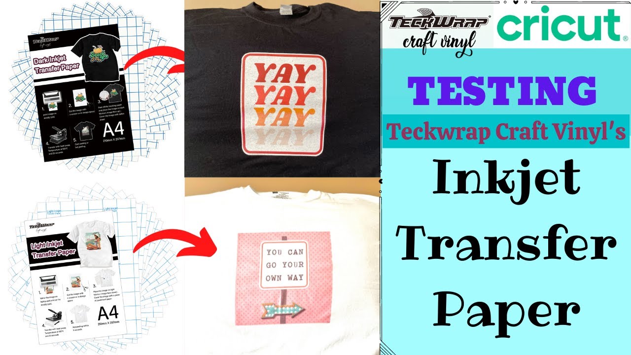 Iron On Printable Inkjet Heat Transfer Paper (15 PCS/ set) – TeckWrap Craft  Europe