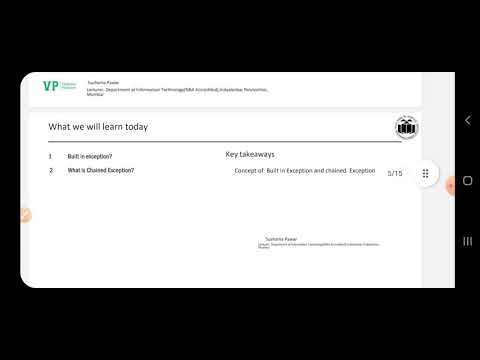 Lecture no 38:- Built in Exception and Chained Exception |Java Programming