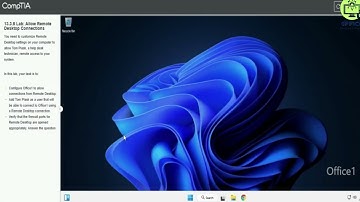 Testout Network+ 13 3 8 Lab Allow Remote Desktop Connections