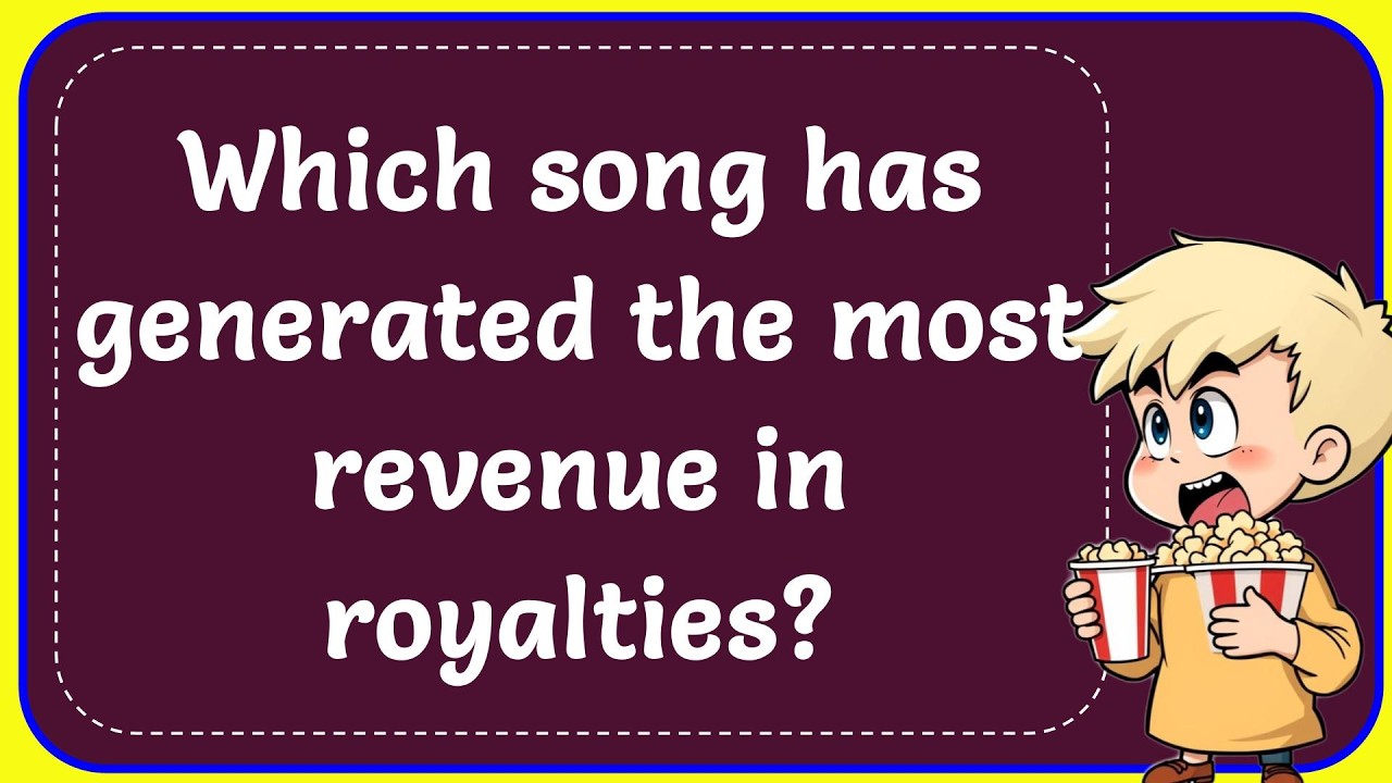Which song has generated the most revenue in royalties? Correct - YouTube