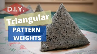 DIY Sewing Pattern Weights / Easy Triangular Fabric Weights (VIDEO) ⋆ Hello  Sewing