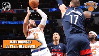 🔥 JALEN BRUNSON 50-PIECE IN DC 🔥 Knicks win 7th-straight
