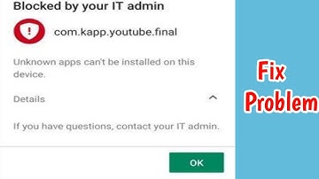 Fix Blocked by your it admin android |App Install Problem This phone is enrolled with a service