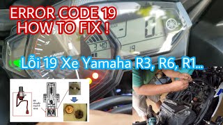 Yamaha Error Code 19# How To Fix - Instructions To Fix Error 19 On Yamaha R3, R6, R1...