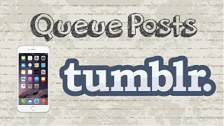 How to queue post on Tumblr mobile app (Android/Iphone) screenshot 1