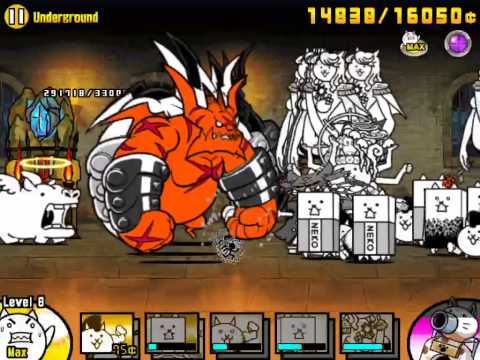 The Battle Cats Crazed Cow vs. Lion Cat FunnyCat.TV