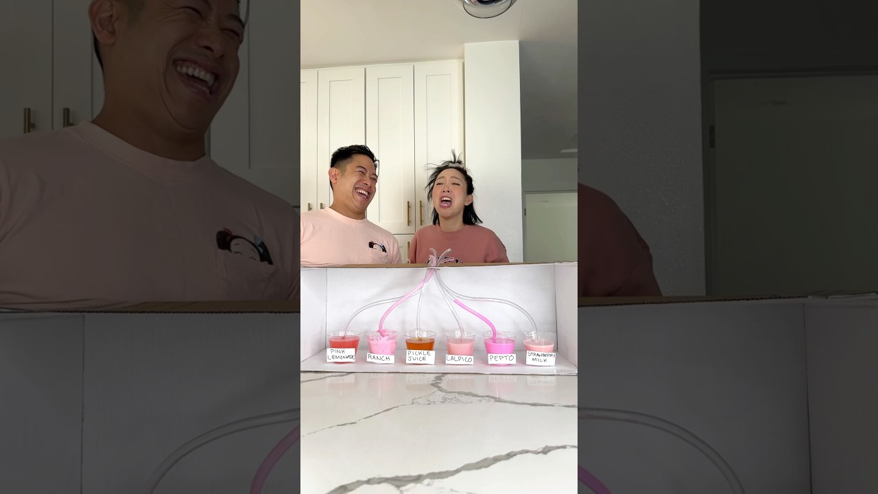 Pink drinking challenge gone wrong ​⁠