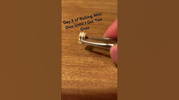 Day 3 of Rolling Mini Dice Until I Get Two Ones #shorts #gambling #gaming #daily #cool #dice