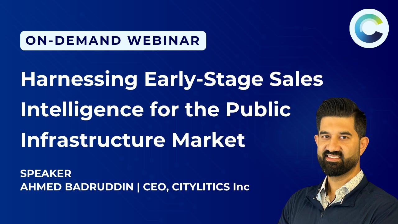 Harnessing Early-Stage Sales Intelligence for the Public Infrastructure Market
