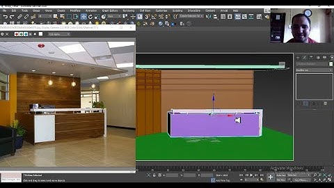 3dsMax Tutorials, Learn 3D Modeling an Office Reception Area from Scratch in 3dsmax ( Part 1)
